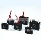 black plastic case square type cbb61 capacitor for 4.5uf