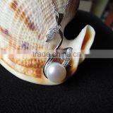 New Fashion Goose Pendant Necklace With Pearl Hot Sale thumbnail-5