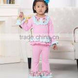 Wholesale Ruffle Clothes Fall New Baby Outfit,clothing Set for Kids thumbnail-3