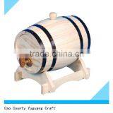 Hot Sell High Quality Wooden Wine Barrel With Inner Bag thumbnail-4