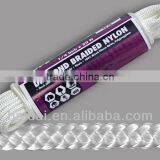 White Color 6mm Braided Nylon Rope thumbnail-1