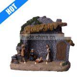 Resin Outdoor Painted Christmas Lighted Outdoor Nativity Scenes thumbnail-1