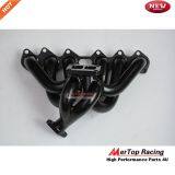 Mertop 3mm Thick Black Coated Toyot* Supra 93-98 2JZ-GTE 2JZ Twin Turbo Divided Flange Turbo Manifold +38mm Wastegate thumbnail-5