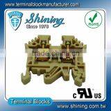 TF-4 Euro Type 600V 35A Screw Clamp 4mm Din Terminal Block