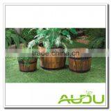 Audu Wood Planter Boxes,Planter Boxes,Wood Barrel Planter thumbnail-1