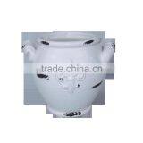 White Chinese Ceramic Vase for Flower Decoration thumbnail-2
