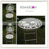 Antique White Metal Table Stands thumbnail-1