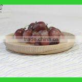 Custom Wood Plate Round Wooden Serving Tray Round Wood Service Trays thumbnail-4