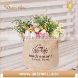 Jute Fabric Plant Pot Grow Bag,eco-friendly Jute Gardening Grow Bags With Small Handles thumbnail-1