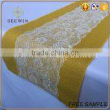 Burlap Cheap Table Runner for Home and Wedding Ornament thumbnail-4