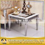 Chinese Marble Side Table Metal Base Sideboard thumbnail-2