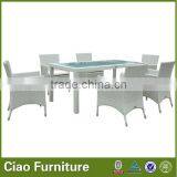 White Hotel Leisure Rattan Table Set thumbnail-1