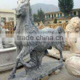 The Black Marble Carving Animal Horse Statue thumbnail-1