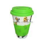 China Manufacturer Compostable Decal Design Bamboo Fiber Coffee Cup thumbnail-1