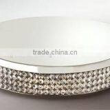 Crystal Beaded Shiny Round Cake Stand thumbnail-1
