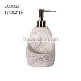 Hotsale Manual Lotion Hand Foam Soap Dispenser Marble Like Bathroom Accessories Set thumbnail-1