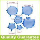 BPA Free Flexible Pot Lids Silicone Lid Bowl Cover Silicone Stretch Lids thumbnail-3