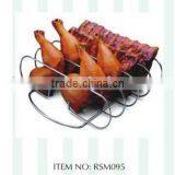 NON-STICK METAL BBQ RACK FOR PORK RIB AND CHICKEN thumbnail-1