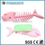Fish Shaped Magnetic Soap Holder, Eco-friendly Silicone Soap Keeper for Bathroom thumbnail-6