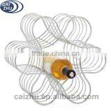 Hot Sale Flower Shape Metal Wine Stand for Seven Bottles