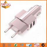 Wall and Car 2 in 1dual USB Mini Car Charger thumbnail-3
