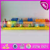 2015 Educational Colorful Pull Along Wooden Block Train Toy for Baby W05C018 thumbnail-5