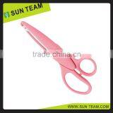 CS016 6-1/2" FDA Shape Cutting Scissor Student Craft Stationery Paper Scissors