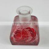 Orange and Red Yurt Glass Bottle for 50ml Reed Diffuser With Cork/glass Stopper thumbnail-3