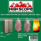 HIMALAYAN CRYSTAL ROCK PINK SALT LAMP NATURAL SHAPE SMALL SIZE HEIGHT 7 TO 7.5 INCHES thumbnail-1