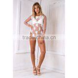 Designer Blouse Patterns Hot Sexy White Lace Bodysuit thumbnail-4