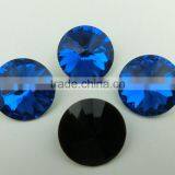 Garment Rhinestones Bead In Settings Crystal Button For Dress Sapphire Sew On Glass Stone thumbnail-1