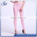 Pink Women 92% Polyester 8% Spandex Soft Printed Brushed Leggings 2017 thumbnail-2
