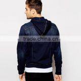 2016 New Fashion Denim Hoody Jacket for Men Customized Design thumbnail-2