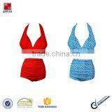 Wholesale High Waisted Vintage Plunge Bathing Suits thumbnail-1