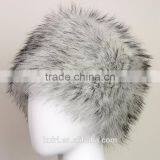 New Fashion Velvet Winter Warm Dome Caps Faux Fox Fur Hat Fake Mink Fur Hats For Women Skullies Beanies Bone thumbnail-2
