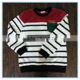 Kids Polyester Cotton Fabric Crewneck Sweatshirt, Long Sleeve Strip Shirts thumbnail-1