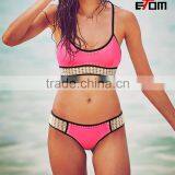 NEW! Long Line Surf Bralette Swimwear Hot Kore an Teen Girl Bikini Woman Swimsuit thumbnail-1