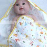 OEM Factory or 10 Stocked Designs Baby Muslin Towel /Baby Swaddle Blanket thumbnail-6