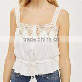 Wholesale European Style Crochet Sleeveless Ladies Camisole Tops 2017 thumbnail-2