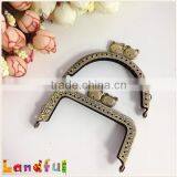 8.5cm Hello Kitty Handmade Metal Handbag Handle Clutch Purse Frame thumbnail-1