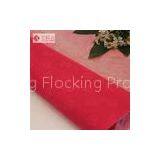 Soft Luxury Red Flocked Velvet Fabrics For Jewellry Boxes / Watch Box Insert