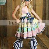 Summer New Design Baby Clothes Wholesale Girl Mustard Pie Clothing Set thumbnail-1