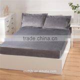 2017 NEW DESIGN SUPER SOFT MICROFIBER DARK GRAY 4PCS BEDDING SET thumbnail-4