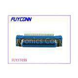 36 Pin Right Angel PCB Mount Female Printer Connector Receptacle Type With Jack Screws and Board Loc