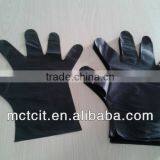 Disposable Colored Black CPE Gloves thumbnail-1