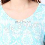 Printing Pattern Ladies Bamboo Fiber Short Sleeves Shorts For Summer thumbnail-6