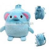 kids plush toy cartoon elephant plush bag for school and travel