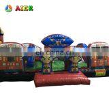 High Quality Inflatable Bounce-outdoor Playground Equipment / Giant Factory Pice Inflatable Firetruck Fun City