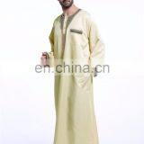 2017 EID Muslim Wear Men Abaya Chothes for Prey Men Maxi Thobe for Islamic thumbnail-5