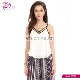 2017 New High Fashion Korean Style Cold Shoulder Formal Full Sexy Tank Top for Girls